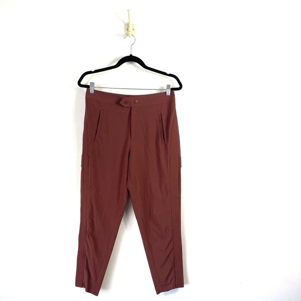 Womens Athleta Uptown Ankle Pant, Cognac Brown SIZE 4 Petite 4P 530632